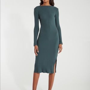 NWT Billie the Label Ribbed Midi Dress